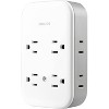 General Electric 4 Grounded Outlets and 4 Polarized Outlets with 2 USB-C and 1 USB-A Surge Tap White Gray - 2 of 4