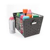 Spectrum Diversified Macklin Medium Basket Dark Silver: Portable Metal Utility Storage, 10.4" H x 17.5" D, Multicolored - 2 of 4
