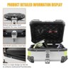 28L Motorcycle Top Case, Aluminum Motorcycle Tail Box with Security Lock & Reflective Stickers,  Motorcycle Storage Carrier Case for Travel Riding - 3 of 4