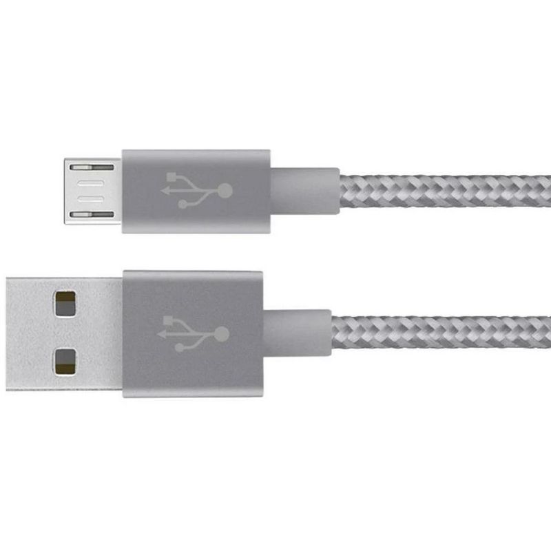 Belkin Mixit Braided Micro USB - 3M - Gray (Certified Refurbished), 3 of 4