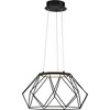 Progress Lighting Geodesic 1-Light LED Medium Pendant, Matte Black, Open Diamond-Patterned Frame, Steel - 2 of 2