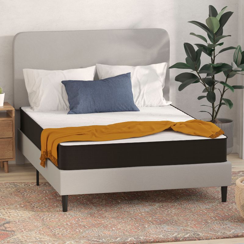Flash Furniture Capri Comfortable Sleep 8 Inch CertiPUR-US Certified Foam and Innerspring Hybrid Mattress, Mattress in a Box, 2 of 13