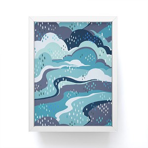 Avenie Land And Sky Ocean Surf Framed Mini Art Print - Society6 - 1 of 3