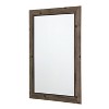 Natural Light Wood Decorative Wall Mirror with Beveled Edge Gray - Yosemite Home Decor - image 2 of 4