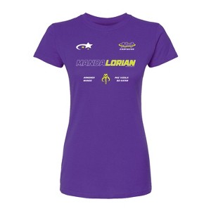 Women's - Star Wars - The Mandalorian Mando Jersey Fitted Graphic T-Shirt - 1 of 1