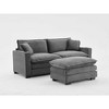 L-Shaped Sectional Sofa with Ottoman, USB & Cup Holders, Modular - 2 of 4