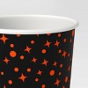 6ct Large Orange Sparkle Round Popcorn Bucket Disposable Carrier Pack - Hyde and EEK! Boutique™ - 3 of 3