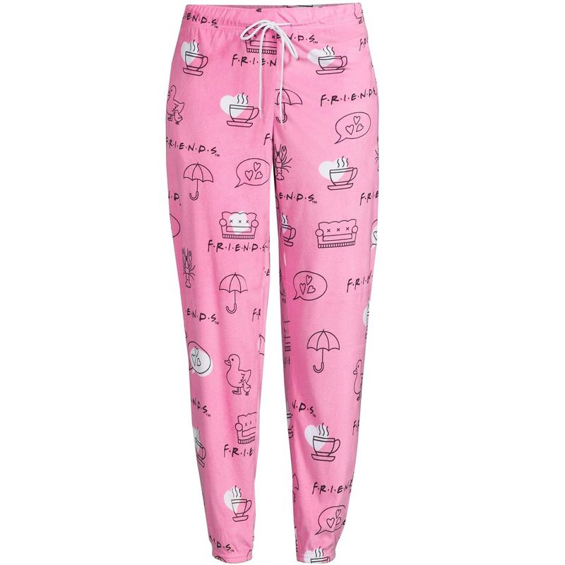 Friends TV Show Pajama Pants For Women Cute Soft Fleece Sleep Jogger Pants, 5 of 6