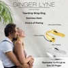 Teardrop Wrap Ring for Women 14kt Gold Plated Stainless Steel Adjustable Casual Fashion Ring - 4 of 4