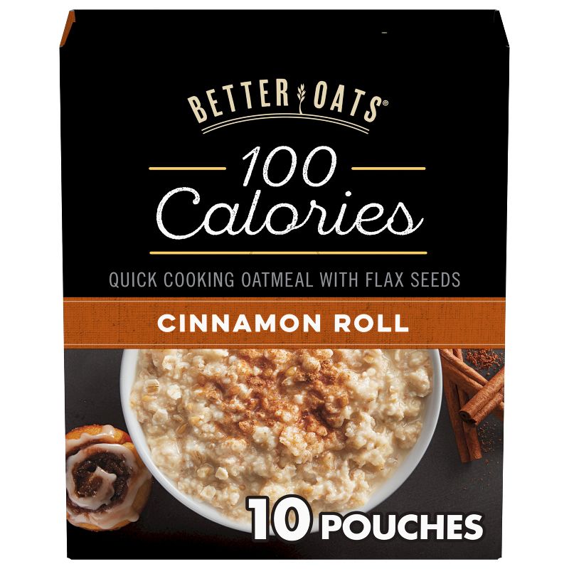 Better Oats Fit Cinnamon Roll Oatmeal - 10ct, 1 of 17