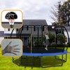 VisioGear Trampolines, Trampoline with Safety Enclosure Net, Trampoline with Basketball Hoop, Blue, 144.09"*144.09"*107.87" - 3 of 4