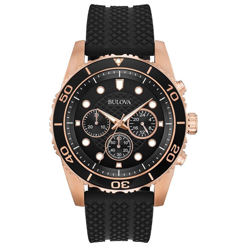 Bulova Men's Classic Sport 6 Hand Chronograph Quartz Watch, Luminous, 43mm, 1 of 5