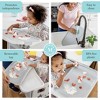 Guidecraft Kitchen Helper Toddler Tower & Mealtime and Play Tray Bundle: Martha Stewart White Folding, Adjustable Step Stool  & Detachable Tray Table - 4 of 4