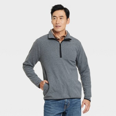 Men's Polar Fleece Half Zip Sweatshirt - Goodfellow & Co™