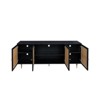Syemin TV Stands and Consoles Rattan Sideboard Buffet Console Table with Adjustable Shelves for Living Room Bedroom, Brown, 70.87"*15.75"*23.62" - 4 of 4