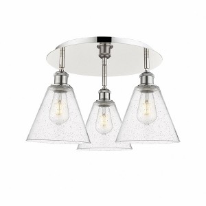 Berkshire - 3 Light Flush Mount In Industrial Style-10.5 Inches Tall and 19.75 Inches Wide - 1 of 1