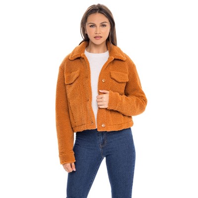 Sherpa jacket store women's target