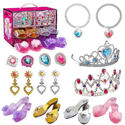 PICASSO-TILES Princess Halloween Costume Accessories with Tiara, Jewelry & Accessories, 20pc