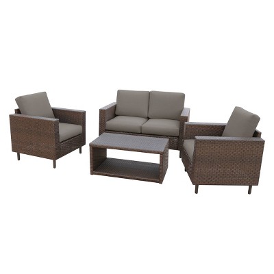 Draper 5pc Seating Set - Gray - Leisure Made