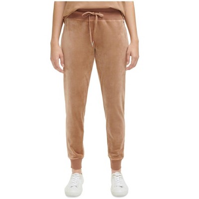 Calvin Klein Womens Velour Casual Jogger Pants