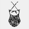 Women's Elegant Floral Halter Neck One-Piece Swimsuit - Cupshe - 2 of 4