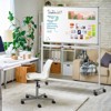 Maxtek 48" x 32" Whiteboard on Wheels Double Side Magnetic Dry Erase Board with Easel - 2 of 4