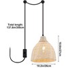 1-Light Bamboo Pendant Light - 2 of 4
