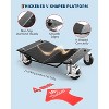 Acekool Set of 4 Car Wheel Dollies, 6000 lbs Capacity, 3" Swivel Casters, Locking Wheels, Anti-Skid Platform, Tire Dolly for Garage & Auto Repair - 2 of 4