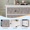 6 Drawer Dressers for Bedroom with Large Drawer, Waveform Fluted Panel Design, Wooden Chest of Dresser Storage Cabinet - 2 of 4
