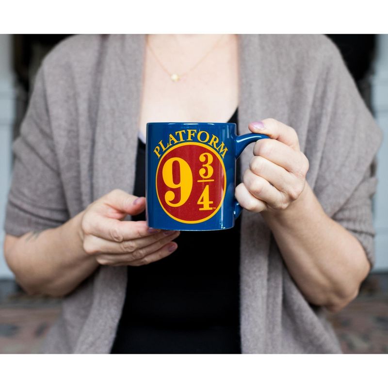 Silver Buffalo Harry Potter Hogwarts Pint Glass And Platform 9 3/4 Mug Set, 4 of 8
