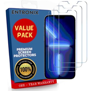Entronix Clear Screen Protector Compatible with iPhone 14 Plus - 3-Piece Combo - 1 of 1