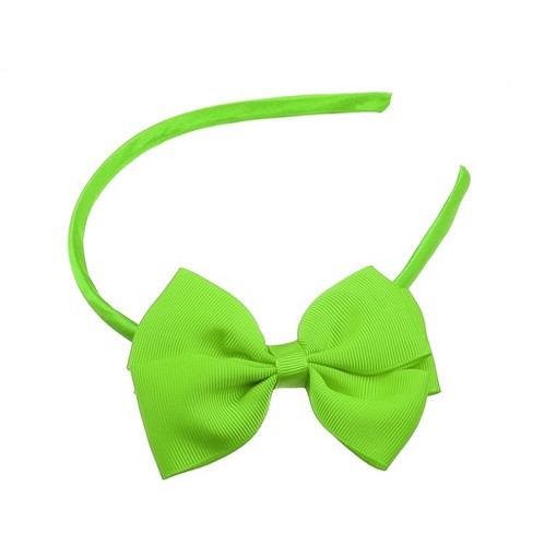 Green sales bow headband