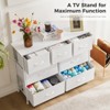 ALEXOUN Drawers Dresser for Bedroom,Storage Drawer Unit with Fabric Bins,Sturdy Metal Frame,Wood Tabletop for Guest Room,Entryway - 4 of 4