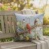 Water-Resistant Pillow Songbirds in Blossoms 18 Inch by Manual Woodworkers and Weavers - 2 of 3