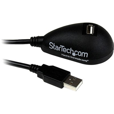  StarTech.com 5ft Desktop USB Extension Cable - A Male to A Female - Type A Male - Type A Female - 5ft - Black 