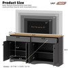 Farmhouse Storage Cabinet For 70-inch TV, Multi-functional Bookshelf Cabinet, Wood-grain Pantry W/Adjustable Shelving For Living Room Bedroom - 3 of 4