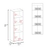 Kumasinova Freestanding Storage Wardrobe,Armoire Wardrobe Closet with 3 Doors and 4 Shelves,Wardrobe Closet for Bedroom,Entryway,Dressing Room - 3 of 4