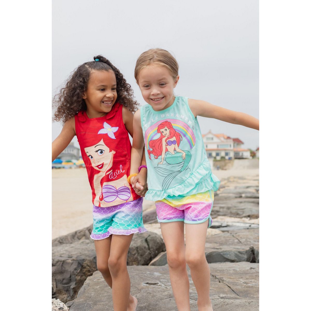 Disney Princess Girls' Sleeveless Tank Top Set Little Kid to Big Kid - thumbnail 10