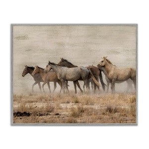 Stupell Industries Galloping Horse Herd Countryside Framed Giclee Art - 1 of 4