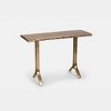 GDFStudio Quentin Modern 45" Metal and Solid Wood Console Table - 4 of 4