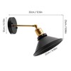 YIYIBYUS Black Industrial Style Wall Sconce with Metal Shade, 1-Light - 4 of 4