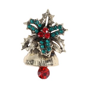 Unique Bargains Christmas Brooches CZ0472-2 Alloy Dripping Wax Black 1 Pc - 1 of 4