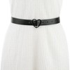 Elerevyo Women's Black Casual PU Leather Waist Belt with Buckle - 4 of 4