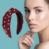 Unique Bargains Women's Bow Faux Pearls Tie Headbands 1 Pc - 2 of 4