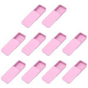 Unique Bargains Metal Anti-Oxidation Slide Top Rectangular Tin Containers 10 Pcs - 1 of 4