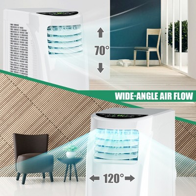 White Portable Air Conditioner with Remote and Sleep Mode