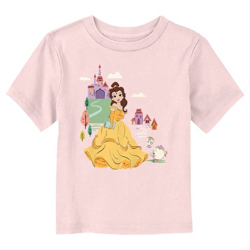 Toddler s Beauty And The Beast Cartoon Belle And Friends T shirt