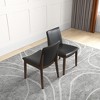 Vynxaria Black Dining Chairs - Set of 2 for Mid-Century Modern Flair - 3 of 4