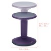 ECR4Kids SitWell Wobble Stool, Adjustable Height, 1 - 2 of 4