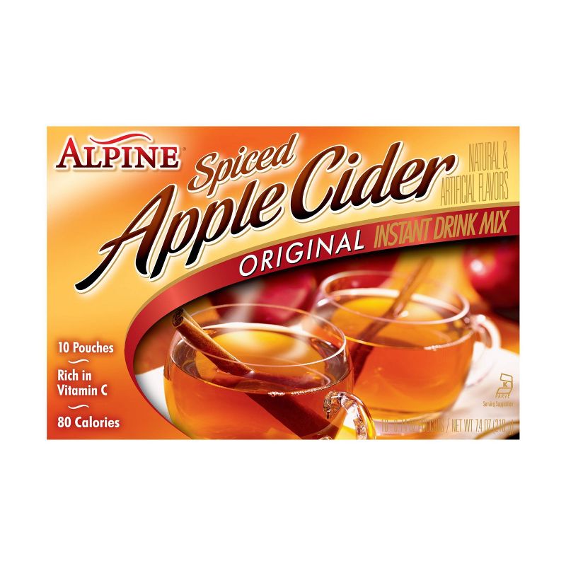 Alpine Spiced Cider Instant Drink Mix Original Apple Flavor - 10ct, 1 of 5
